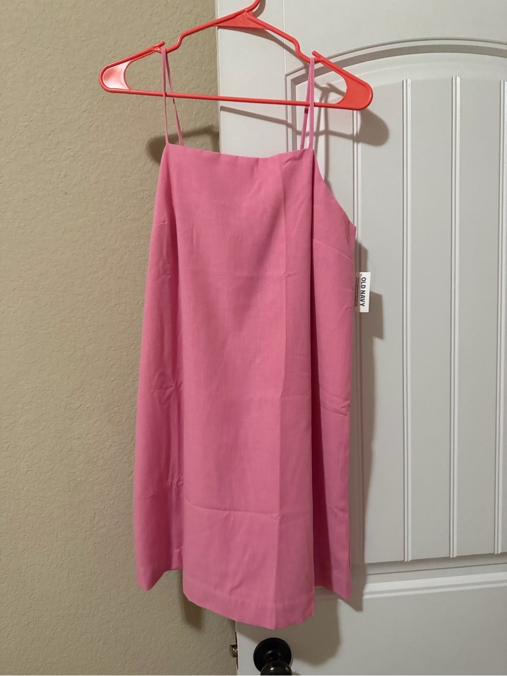 Old Navy Pink A-Line Slip Skirt with Spaghetti Straps